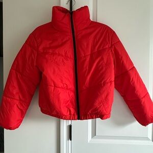 Women’s Red Puffer Jacket
